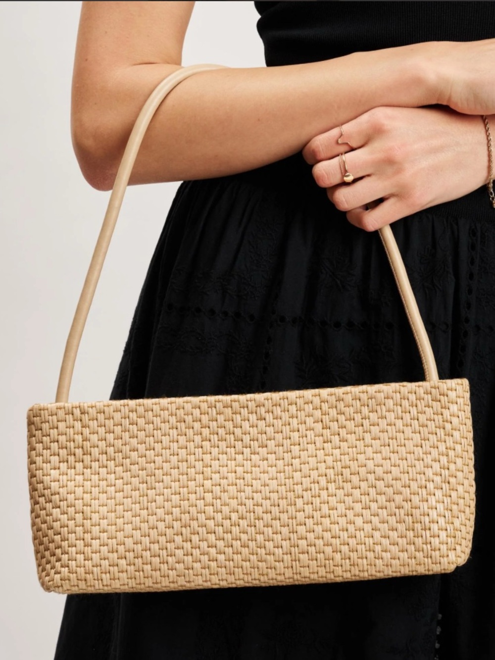 Moda Luxe Lucy - ST Woven Shoulder Bag in Natural - NWOT